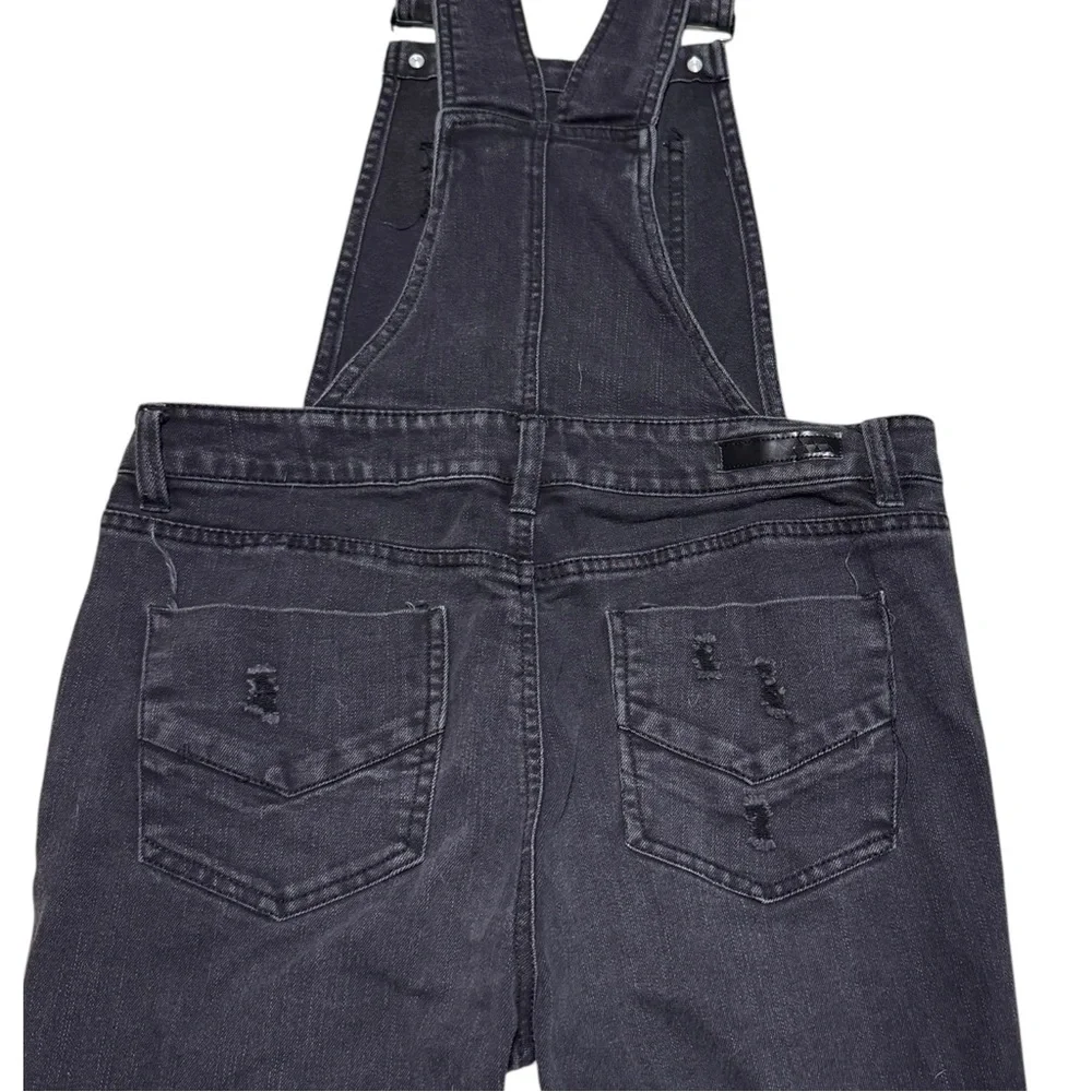 Dollhouse Black Cotton Blend Straight Leg Overalls‎ Women’s 13 33x27.5